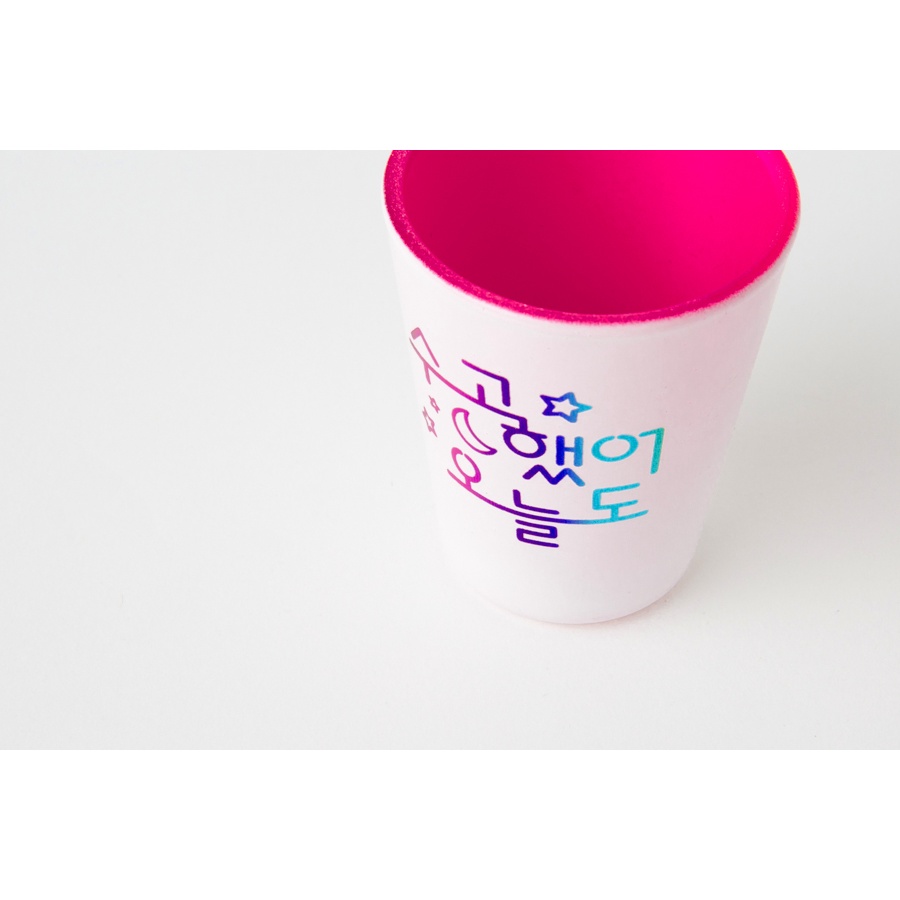 Ly Rượu Soju ARTBOX Hàn Quốc Màu Neon In Hoa Tiết Chữ