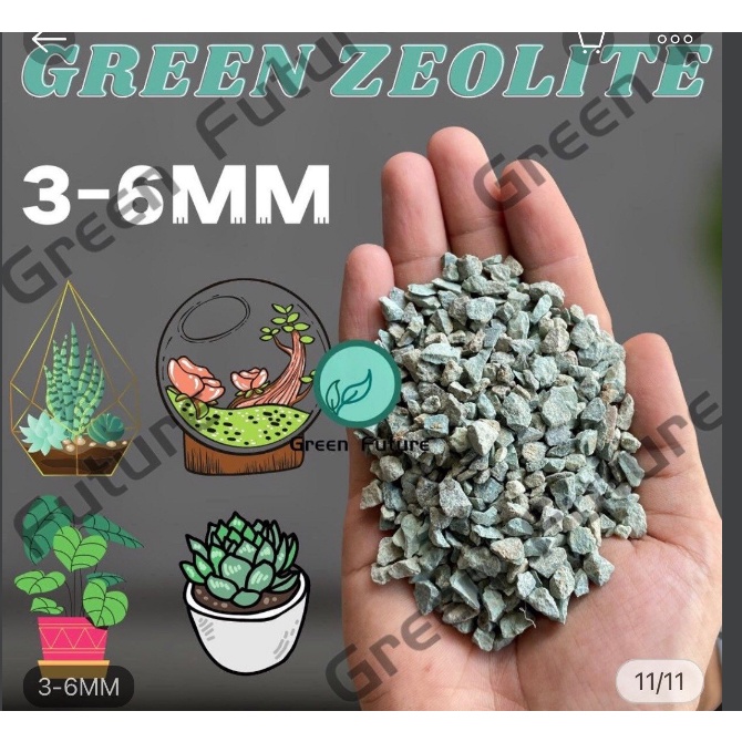 Đá zeolite -đá lọc nước - đất trồng cây - trồng thủy canh 1kg