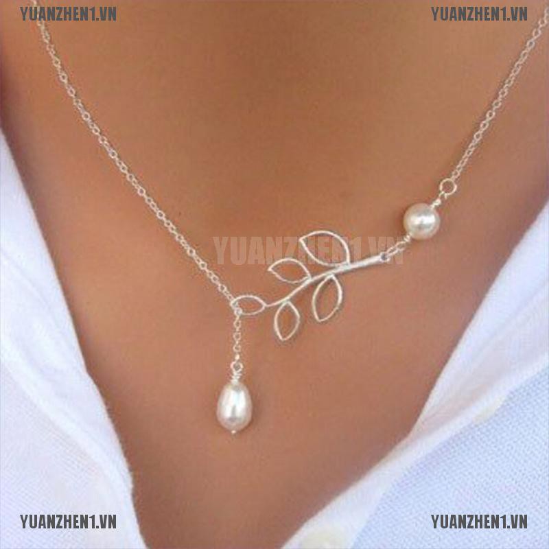 [YUANZHEN1] Mặt Dây Chuyền Charm Đá Pha Lê Và Ngọc Trai