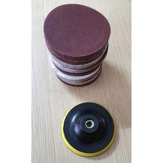 Đế dán giấy nhám 1T (100mm) - dùng cho máy mài, máy chà nhám, đánh bóng - Loại tốt