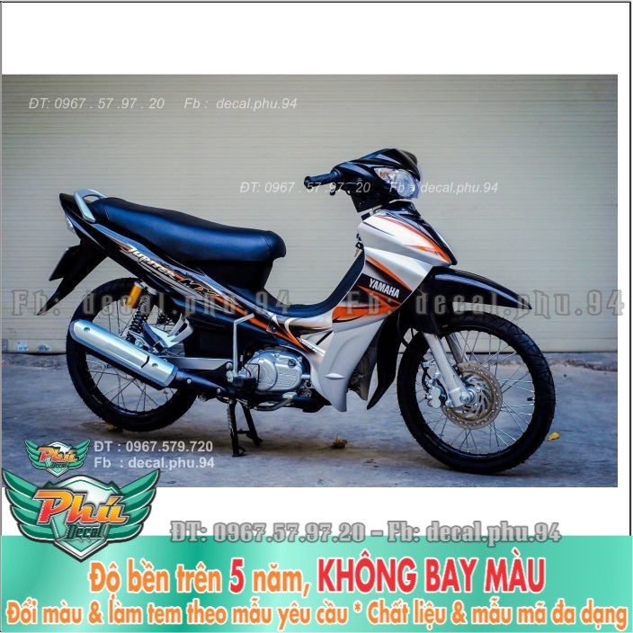 Tem rời Jubiter Mx Cam Bạc đen (X) -1