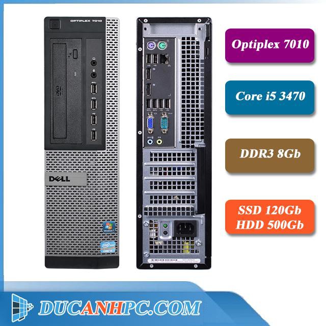 Máy Tính Đồng Bộ Dell - DUCANHPC - Dell PC - Dell Optiplex 7010 (Core i5 3470/ 8G / SSD 120 / HDD 500) - Tặng USB Wifi