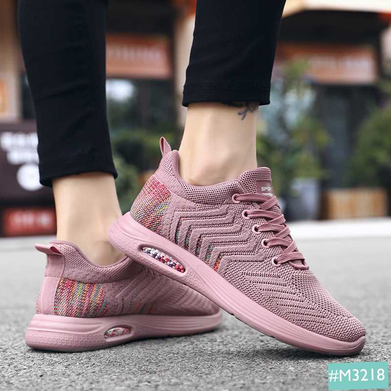 Giày Thể Thao Sneaker Nữ Đệm Khí MINSU M3218, Kiểu Dáng Bata Thể Thao Hàn Quốc  Cho Đi Học, Chơi