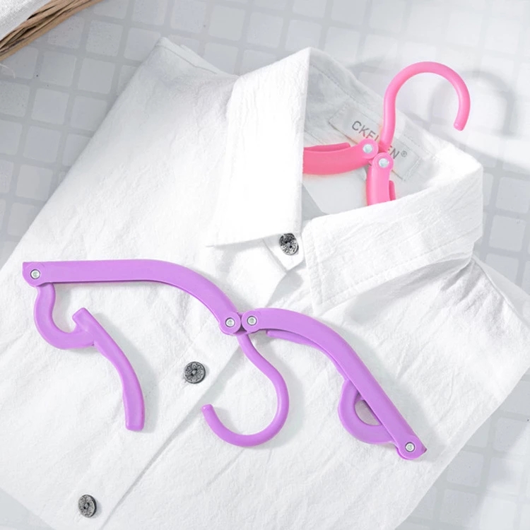 Móc áo nhựa có thể gấp gọn chống trượt đa năng tiện dụng khi đi du lịch