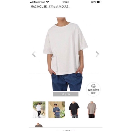 Tee urban basic túi sườn | Chính hãng