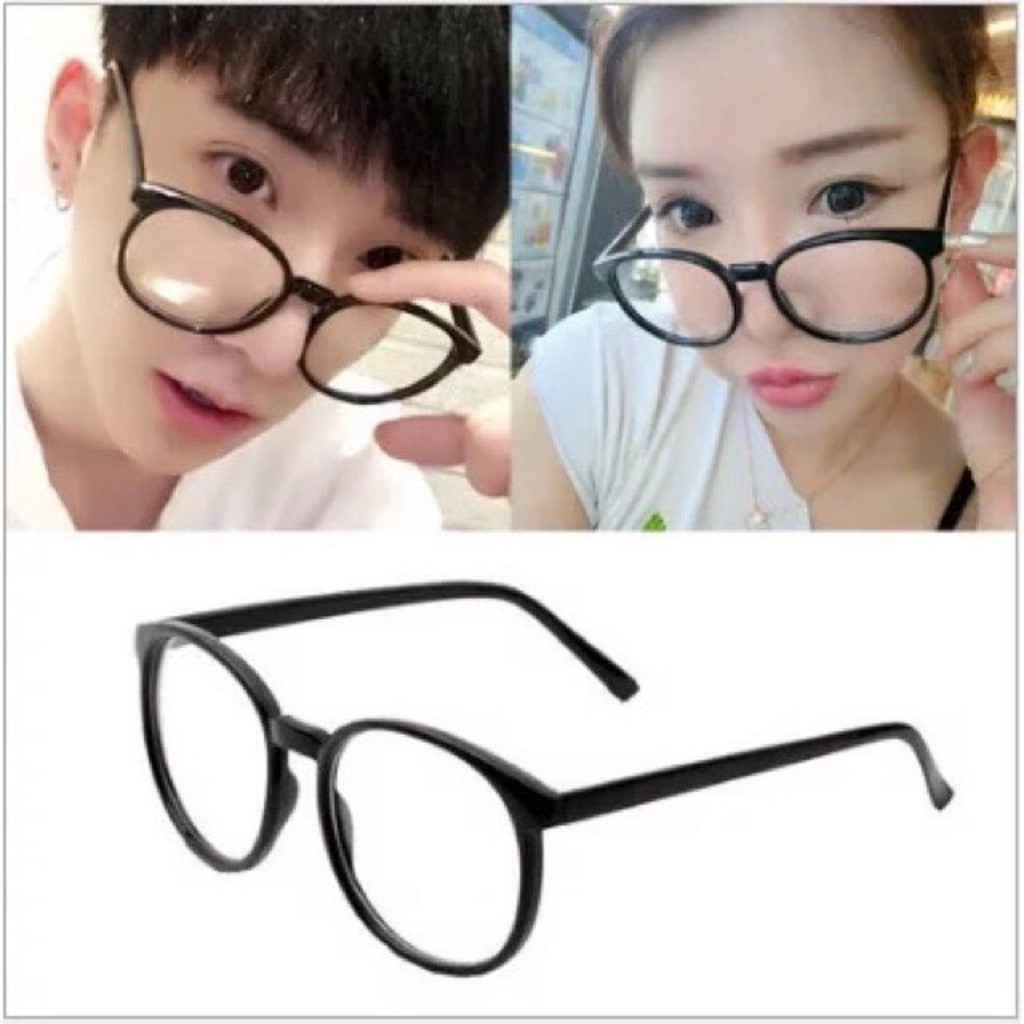 Kính Mắt Thời Trang NoBiTa Mắt Ngố Tròn Gọng Nhựa N004- Kính Thời Trang Hàng Đẹp | BigBuy360 - bigbuy360.vn