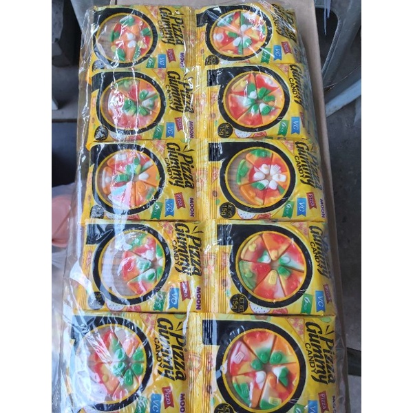 1 dây 10 cái Kẹo dẻo pizza Moon 15g