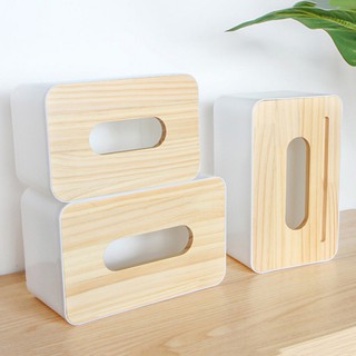 Tray Creative Multi-purpose Solid Wood Tissue Box Storage Box Home Garden Storage Organization