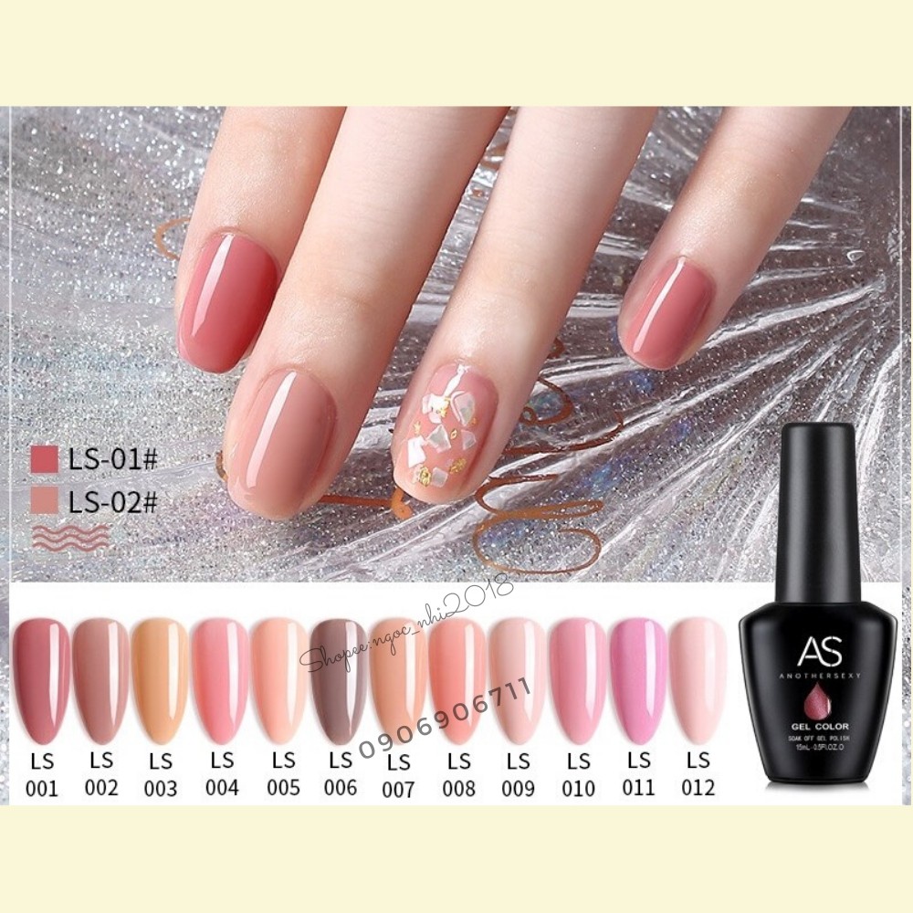 Sơn Gel AS mã LS chai đen 15ml chính hãng