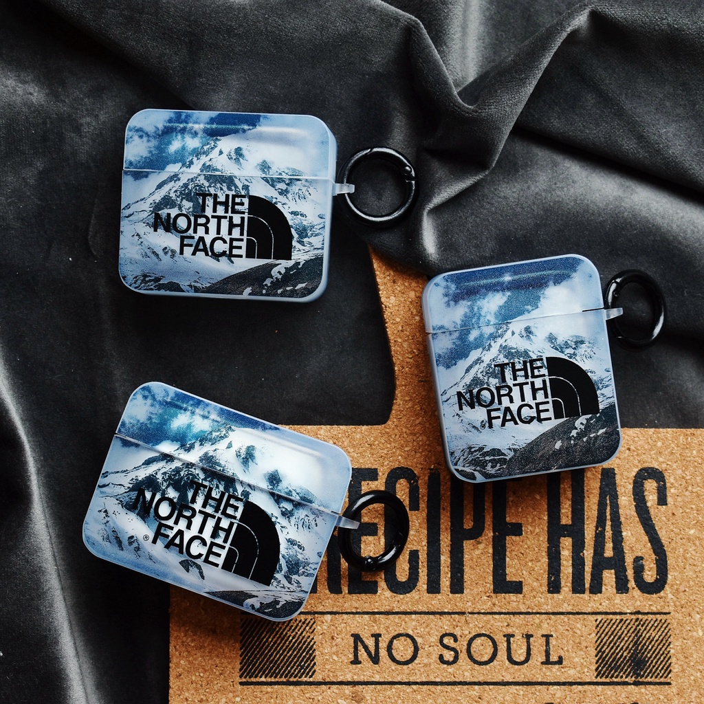 The North Face Vỏ Bảo Vệ Hộp Sạc Tai Nghe airpods 3 Pro 2 3 Họa Tiết NORTH FACE NORTH FACE Màu Trắng Đen Thời Trang 2021 Ốp
