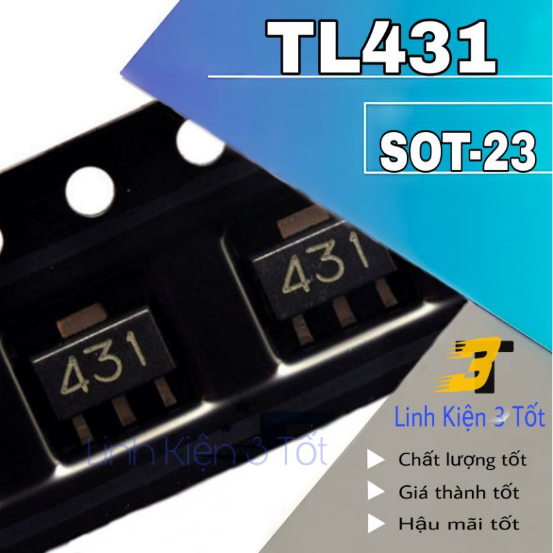 IC số TL431 SOT-89 chính hãng