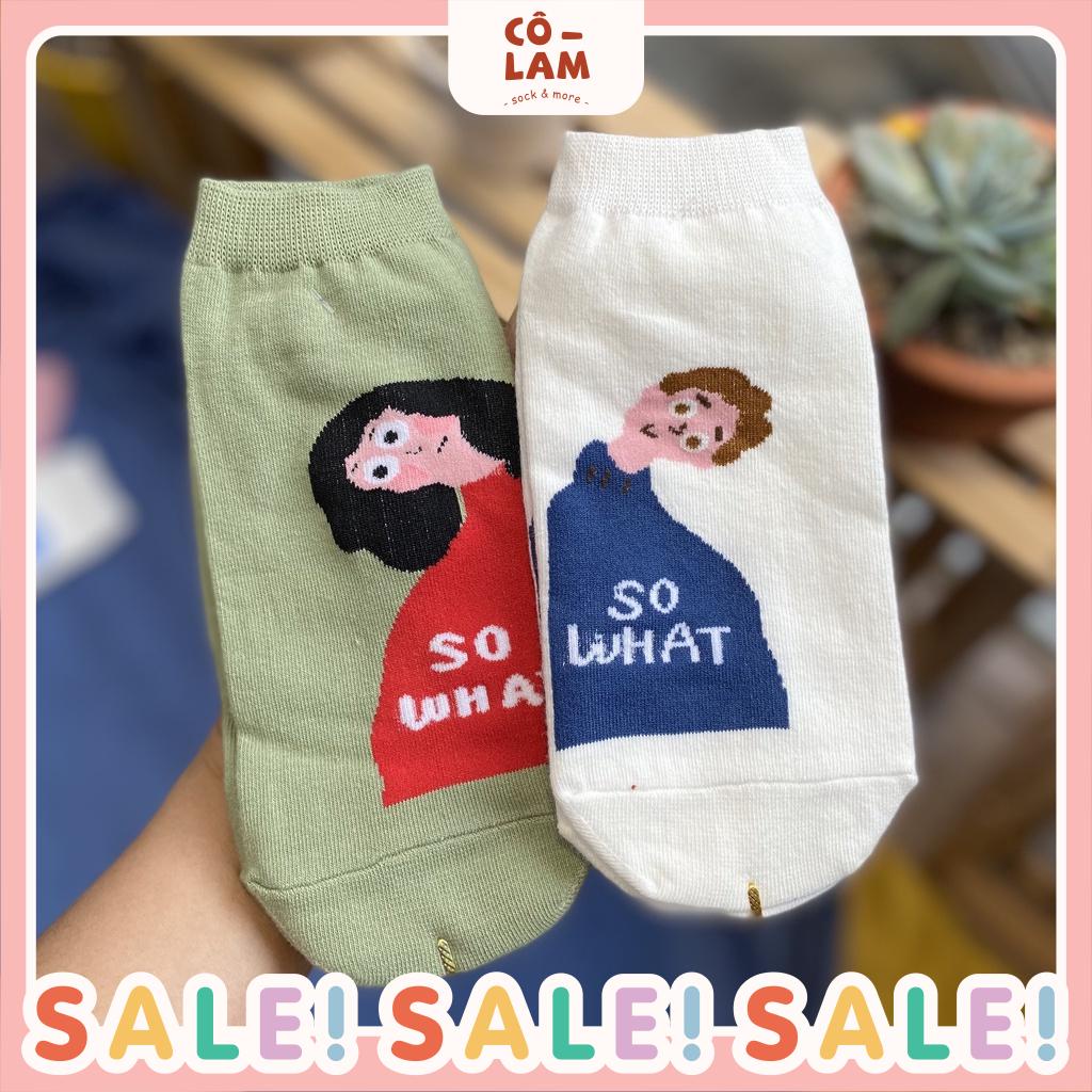 [Tiệm vớ cô Lam] Tất vớ cổ ngắn nam nữ couple *FA thì mua 1 đôi cũng dc :)*