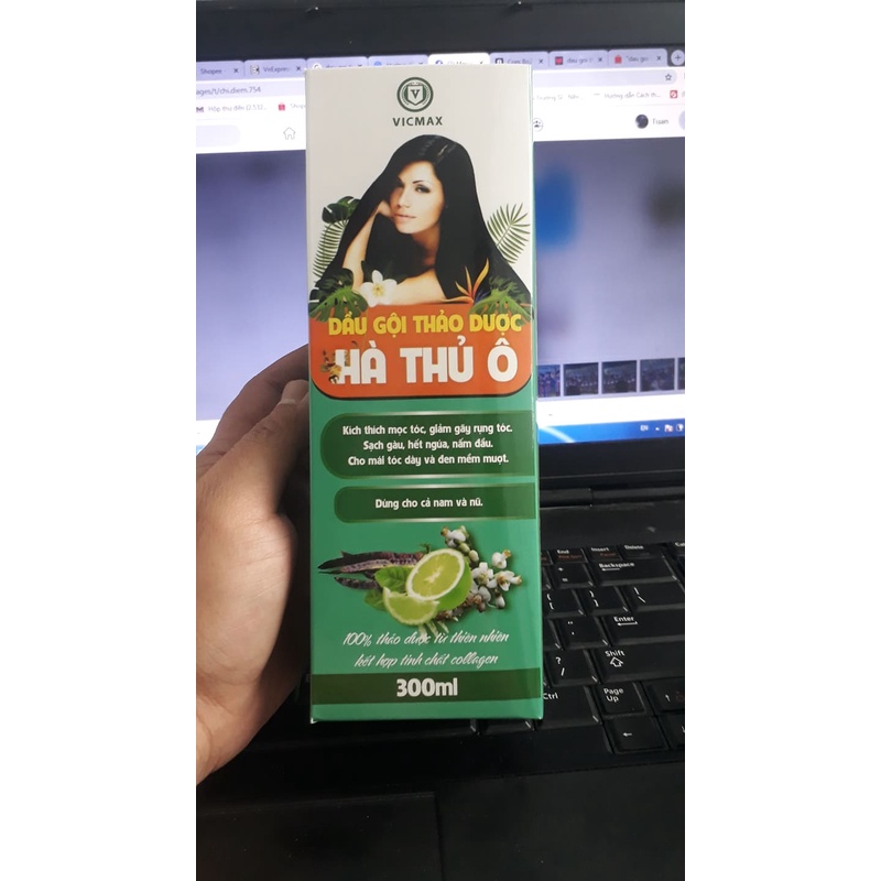 DẦU GỘI THẢO DƯỢC HÀ THỦ Ô BỒ KẾT SẢ CHANH