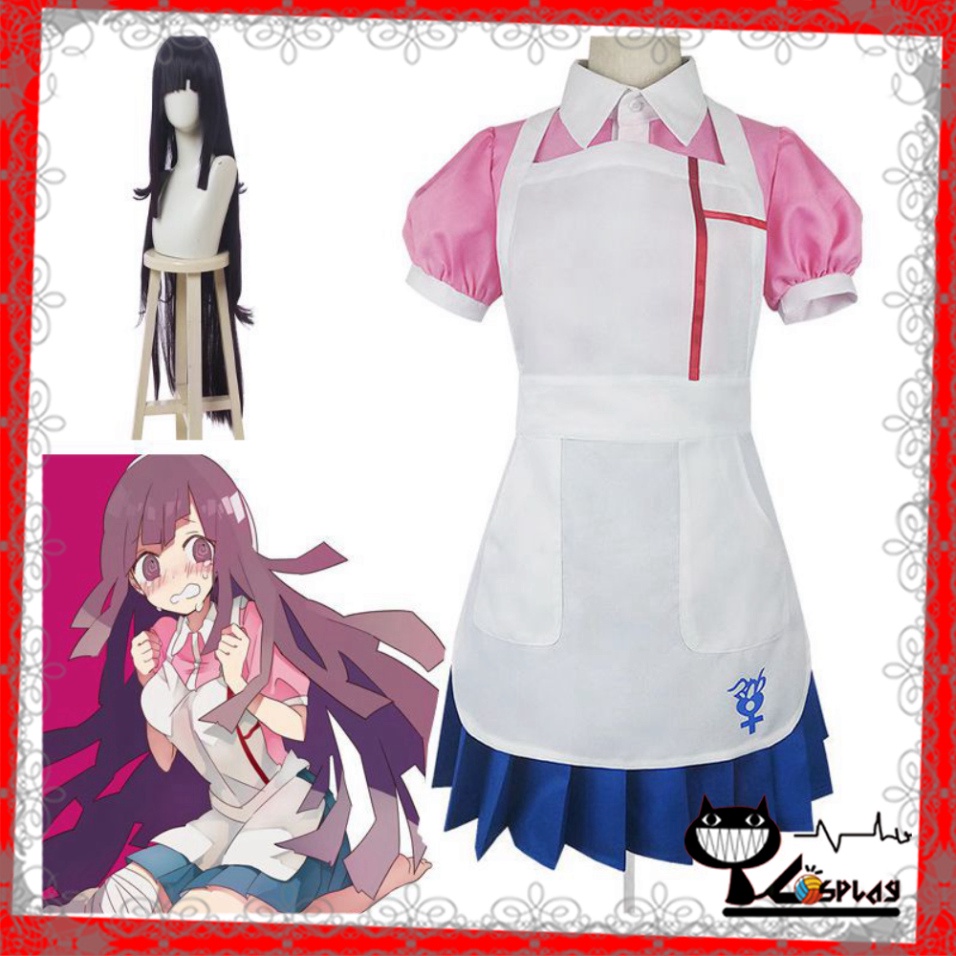 [O] Bộ Đồ Hóa Trang Nhân Vật Dangan Ronpa 2 Danganronpa Mikan Tsumiki [Miu Cosplay]