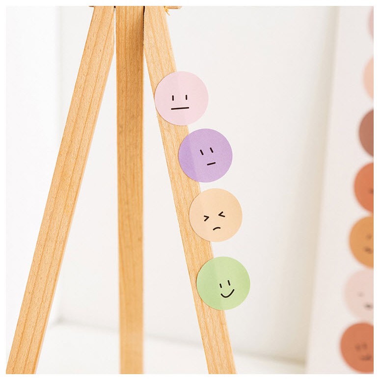 [HCM] Set 3 Miếng Dán Hình Mặt Cười Trang Trí 4 mẫu dễ thương ( Mỗi Set 3 tấm)