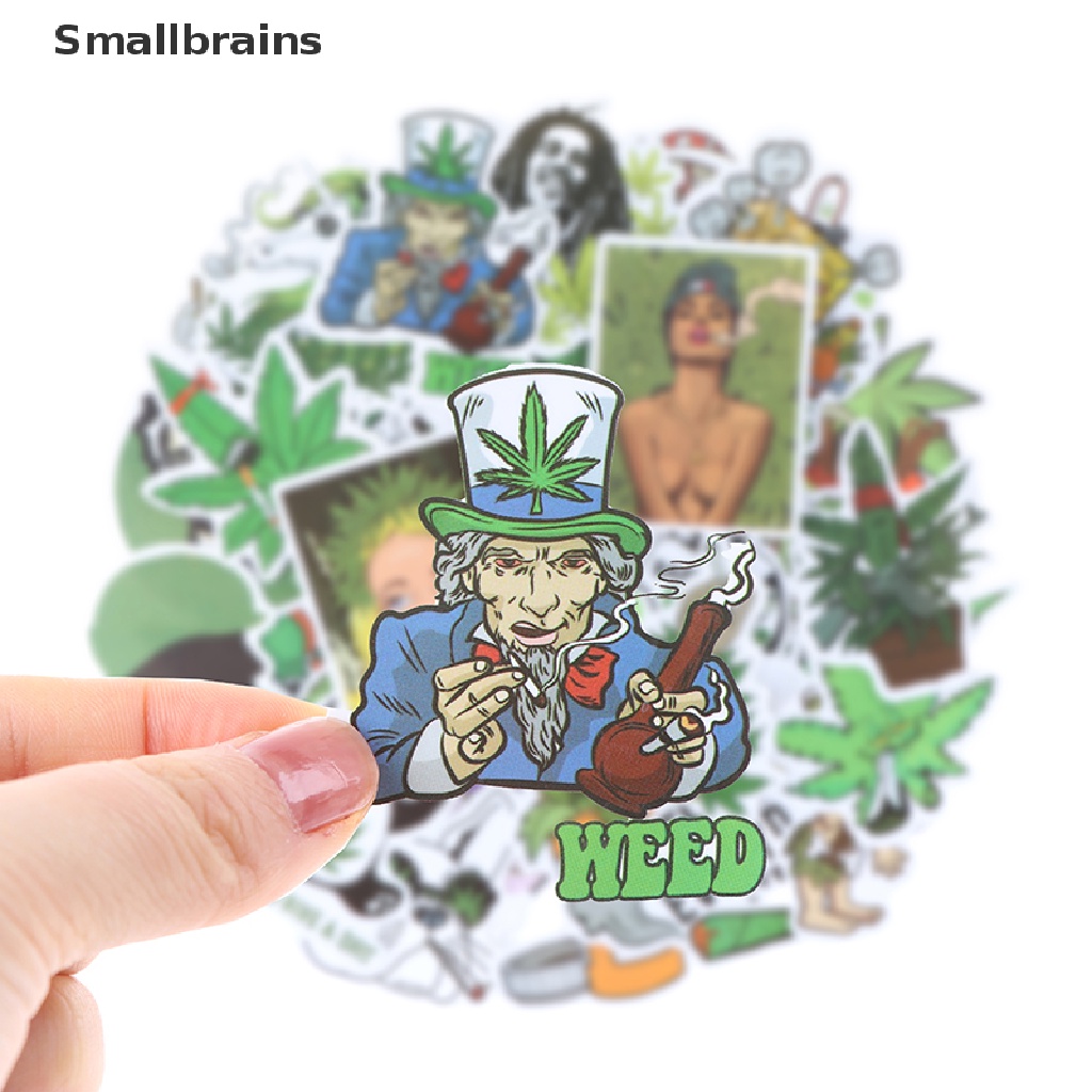 Set 100 Miếng Dán Graffiti Hình Lá Đa Sắc Dùng Trang Trí Mũ Bảo Hiểm Laptop Ván Trượt