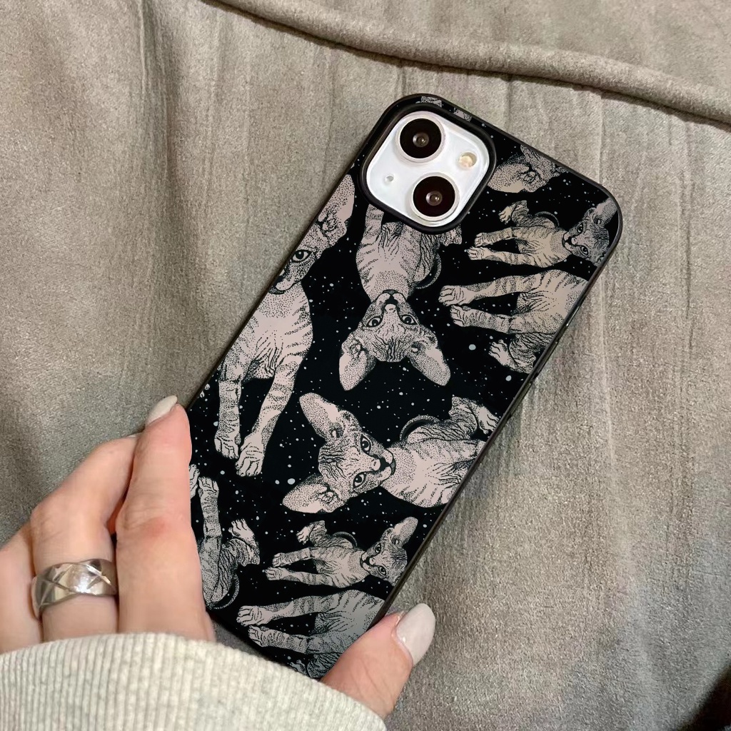 Ốp Lưng Nano Chống Vỡ Mèo Ai Cập Dành Cho 13ProMax 12ProMax 11ProMax X XSMAX Fukishop