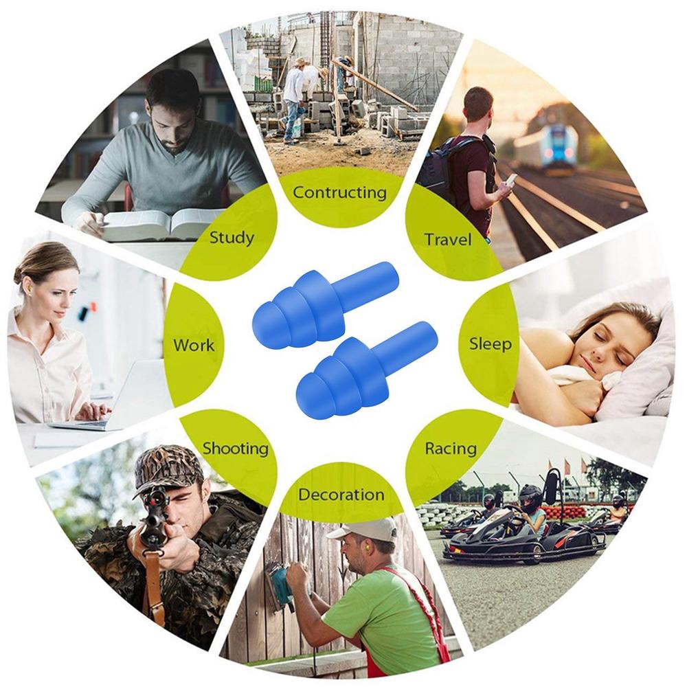 Chốt Silicone nhét tai giảm tiếng ồn mang đến cho bạn 1 giấc ngủ ngon