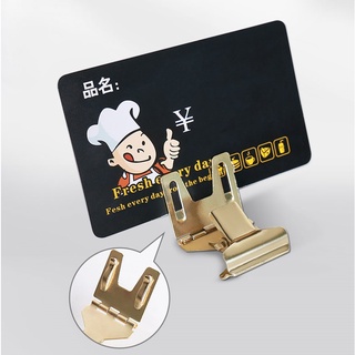 Kẹp wobbler inox kẹp giấy sale, giấy giảm giá, tên hàng, tên sản phẩm chuyên dùng tại tiệm bánh ngọt, bánh mì.