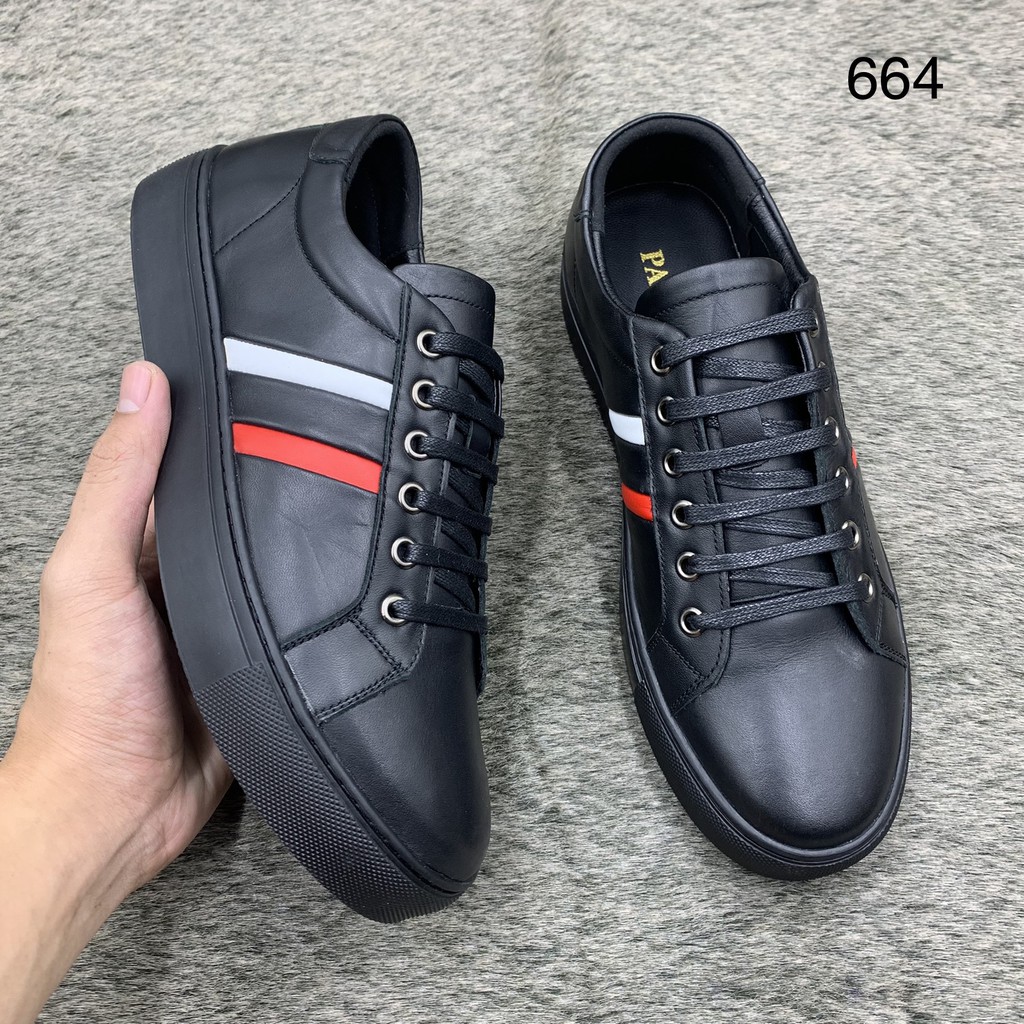 Giầy thể thao nam/sneaker da bò thật thiết kế thời trang nam tính