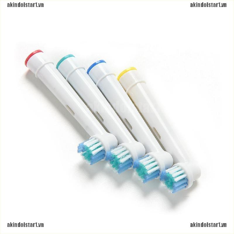Set 4 Đầu Bàn Chải Đánh Răng Điện Eb17-4 Thay Thế Cho Braun Oral