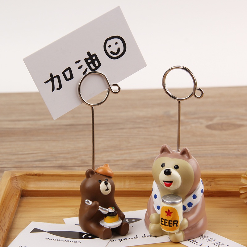 Decole Nhỏ Nhắn✿Giá Đỡ Tệp Giấy Note Để Bàn Dòng Kem / Mèo / Quái Vật Tuyết D21-17