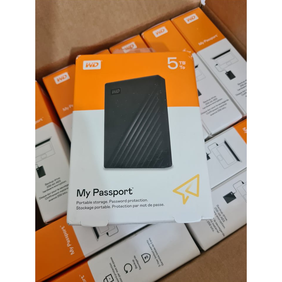 Ổ Cứng Di Động 4TB-2TB WD My Passport 4TB 2TB model 2019 tặng bao vải WD