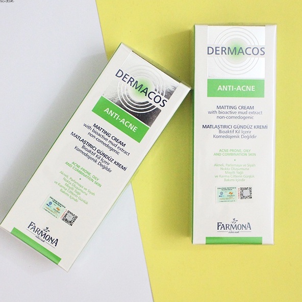Kem Dưỡng Dermacos Anti Acne Matting Cream Kem Dưỡng Da Kiềm Dầu Ban Ngày 50ml | BigBuy360 - bigbuy360.vn