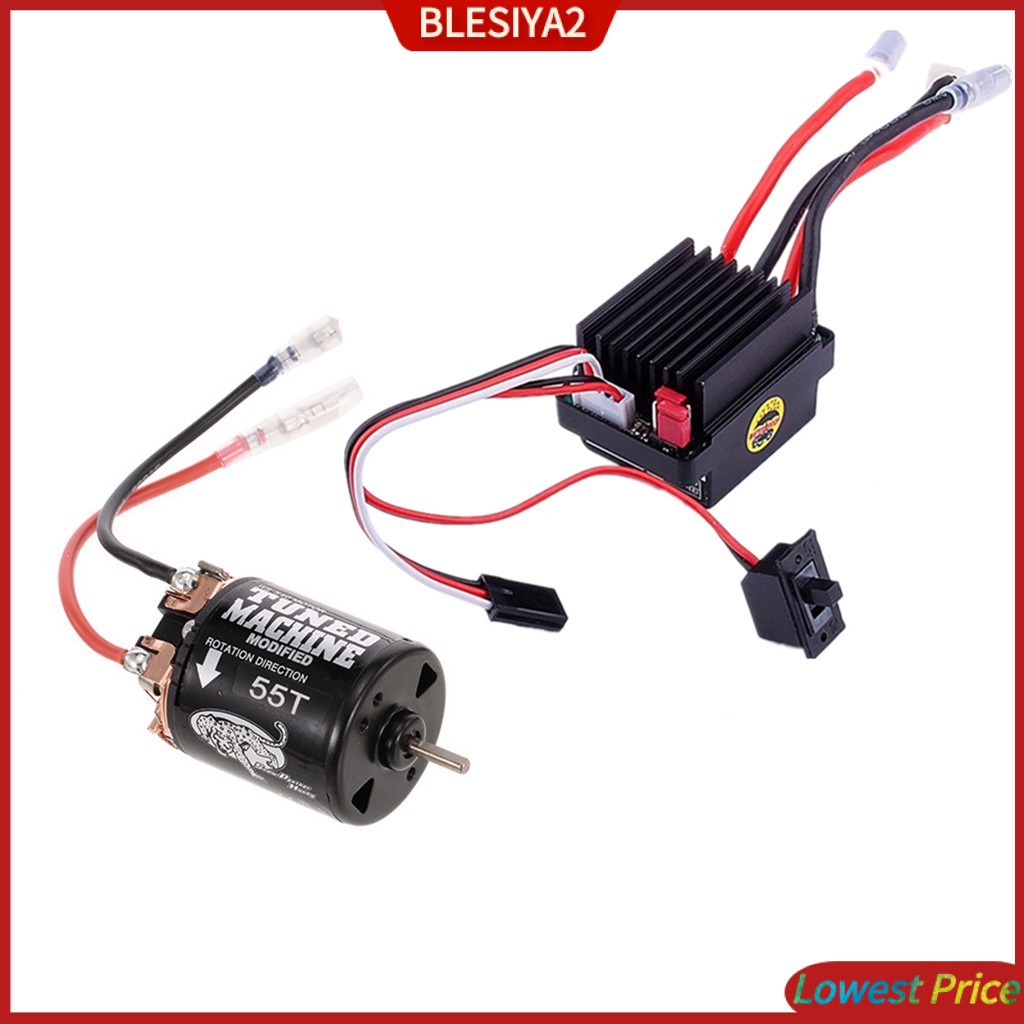 [BLESIYA2] RC 55T 540 Brushed 4 Poles Motor for Axial SCX10 RC4WD D90 TRX4 1/10 RC Car