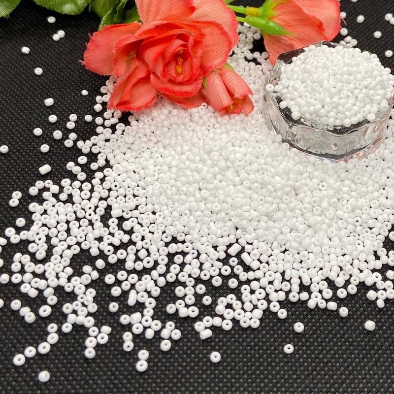 15gr loại 2mm hạt cườm đục xâu vòng tay vòng cổ phụ kiện trang trí thủ công