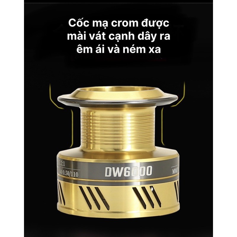 Máy câu cá đứng DW Black Gold cao cấp giá rẻ