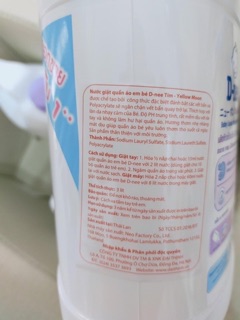 [HCM] NƯỚC GIẶT XẢ Dnee 3 Lít siêu Thơm an toàn cho da ( 2in1 )