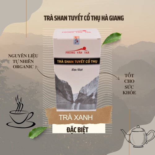 Trà Shan Tuyết Cổ Thụ Phong Vân Hà Giang loại Đặc Biệt - 1 tôm 2, 3 Lá (200gr)