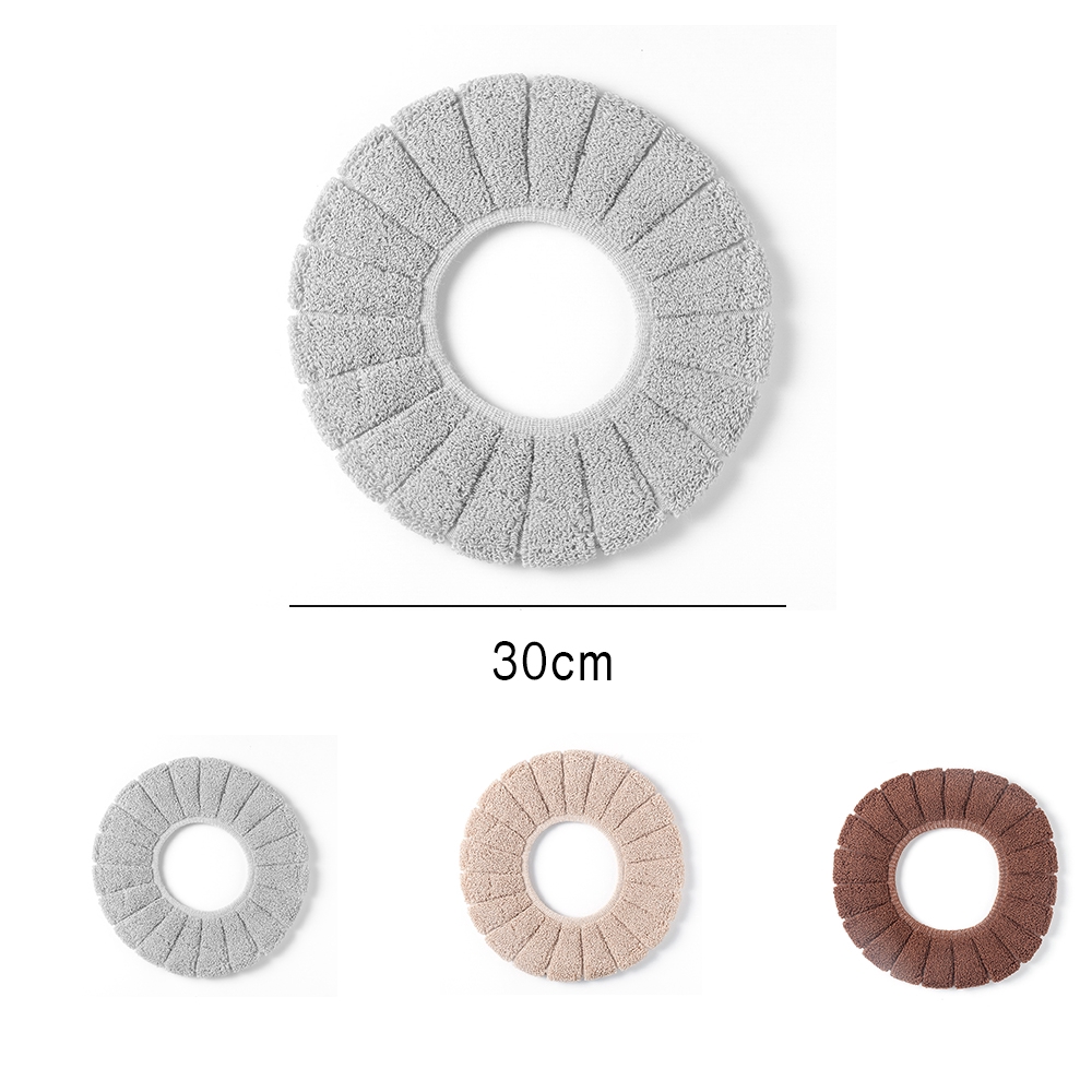 1 Miếng Lót Bồn Cầu Lông Mềm Mại Giữ Ấm