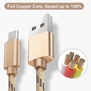 Cáp Sạc Nhanh/Truyền Dữ Liệu Cổng Micro Usb/Type C/2.1a Cho Ios/Android 1m