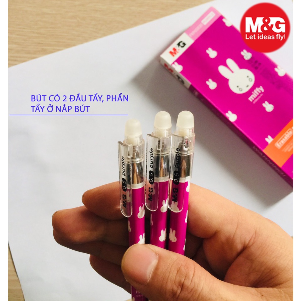 Bút gel xóa được M&amp;G FKP65830 nét 0.5mm - Mực tím