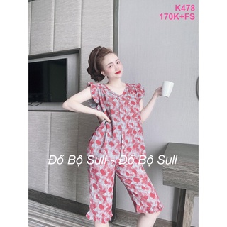 Đồ Bộ Lụa Nhật Lửng Nhiều Kiểu Họa Tiết - Đồ Bộ Suli