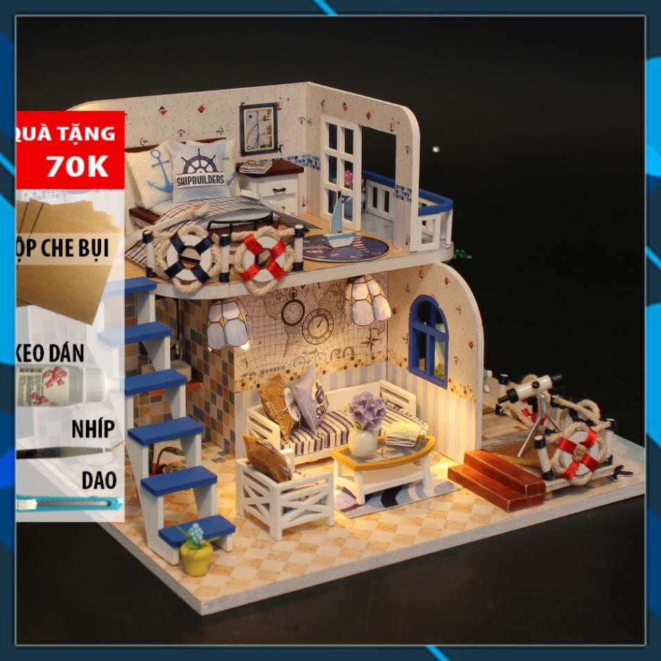 Mô hình nhà búp bê gỗ DIY Nhà búp bê Blue coast Toy World