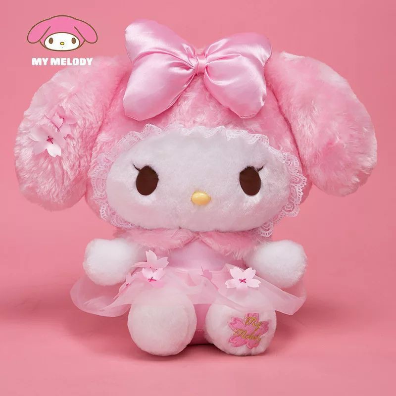 Gấu bông mèo Hello kitty màu hồng 25cm siêu cute cho các nàng