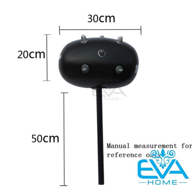 Đồ Chơi Bơm Hơi Búa Gai Tạ Đen Lớn Bơm Hơi Cán Cầm Cứng Size To Kèm Bơm Large Inflatablr Spiked Hammer With Pump