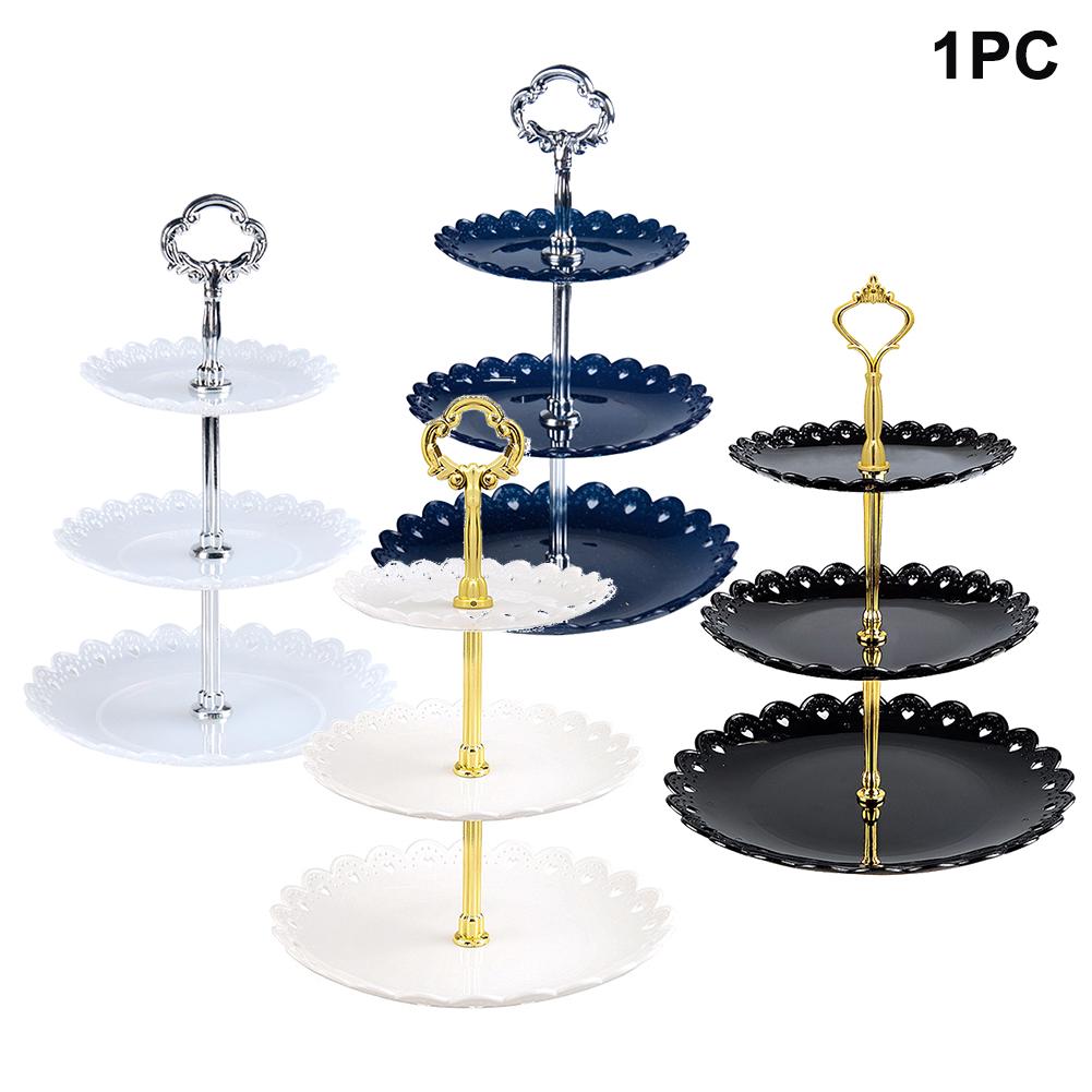 Kệ bánh 3 tầng bằng nhựa tiện dụng có thể tháo được