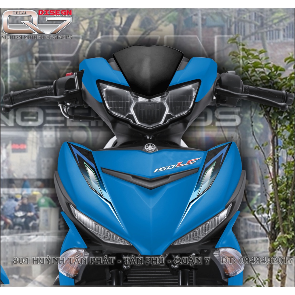 TEM RỜI EXCITER 150 XANH ĐEN