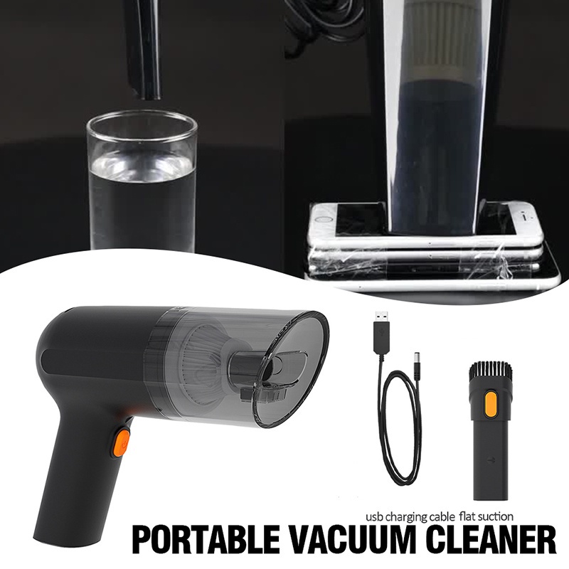 Máy Hút Bụi Cầm Tay Không Dây 3000PA Có Giác Hút Cực Mạnh Cho Xe Hơi Và Nhà Cửa