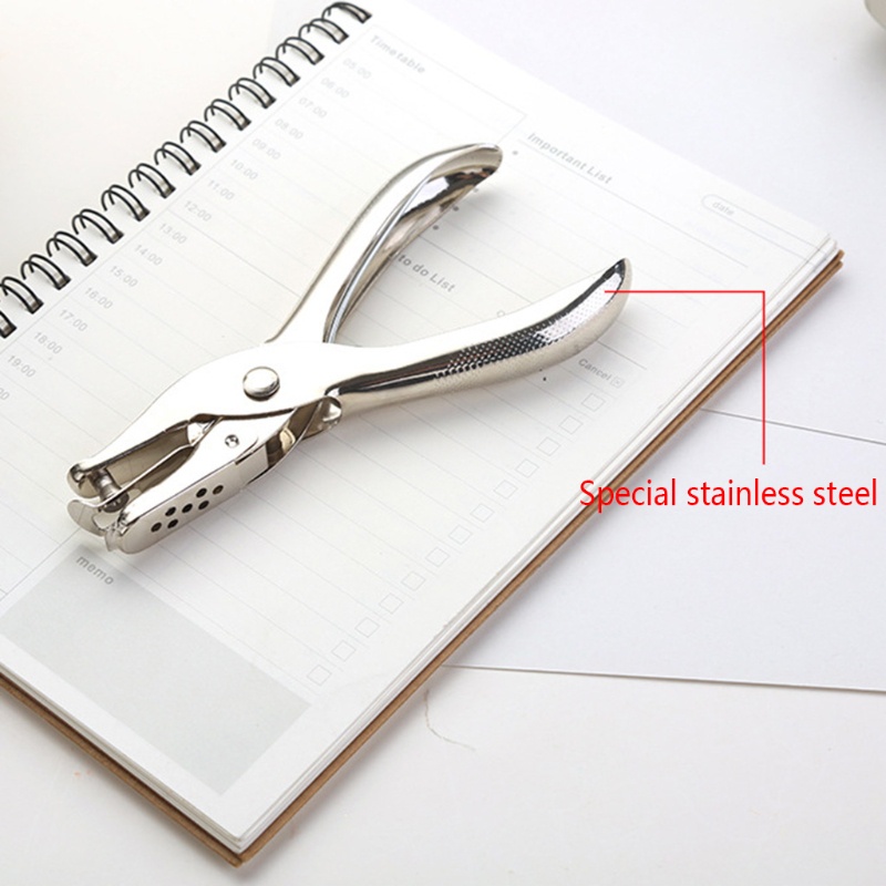 Bộ 8 Dụng Cụ Bấm Lỗ Giấy Đa Năng Đường Kính 0.24'' Bằng Kim Loại Tiện Dụng