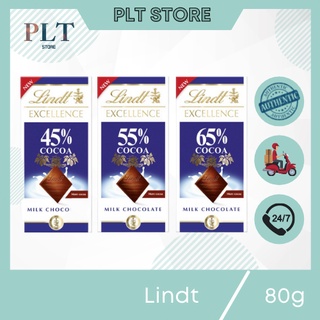 Sô cô la ca cao thanh lindt 45% - 55% - 65% 80g ⚜️date mới⚜️
