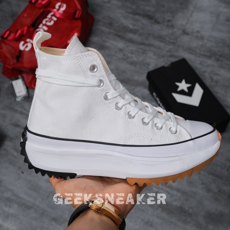 [GeekSneaker] Giày Sneaker  -  Converse [ Trắng ] Run Hike Star White - Cao cổ Màu Trắng