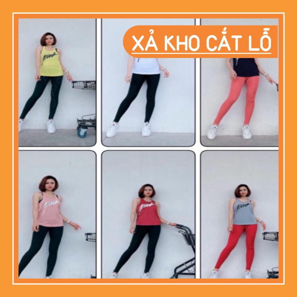 ÁO TANK TẬP GYM PINK SIÊU XINH -new