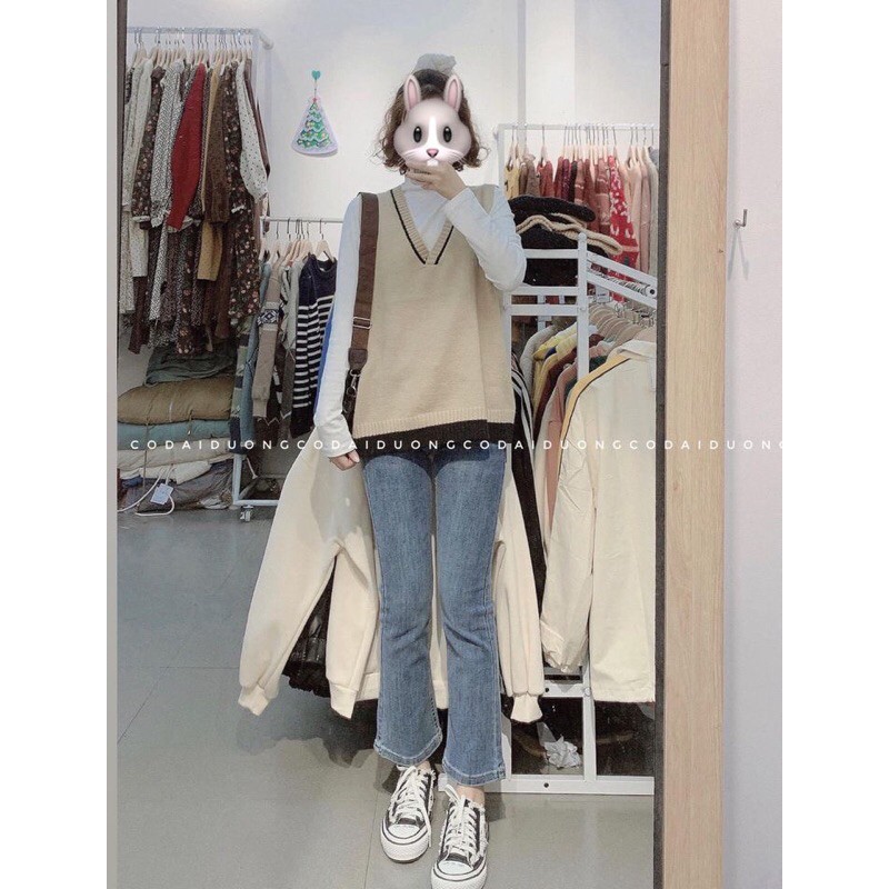 quần loe gấu dáng lỡ | BigBuy360 - bigbuy360.vn