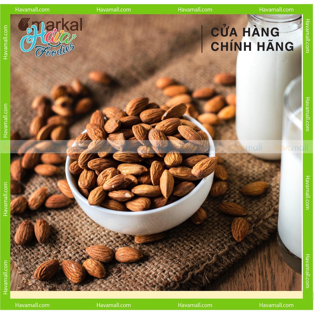[HÀNG CHÍNH HÃNG] Hạt Hạnh Nhân Tách Vỏ Hữu Cơ Markal 250gr – Organic Raw Almond