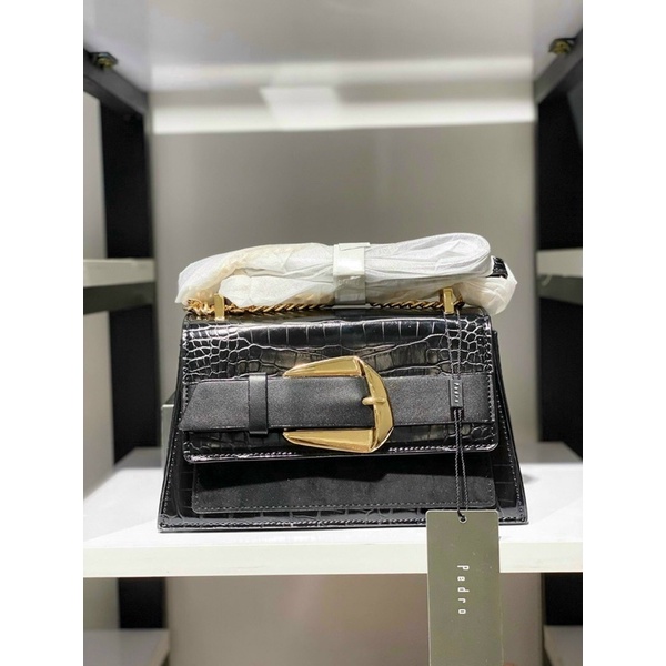 Túi xách nữ chữ P hàng quảng châu khoá lệch mới nhất